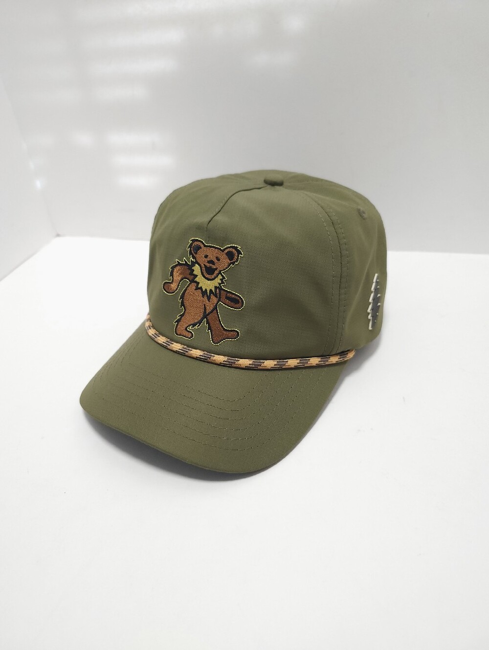 Grateful Dead Low Tide Thread Co Hat Dancing Bear Green Snapback